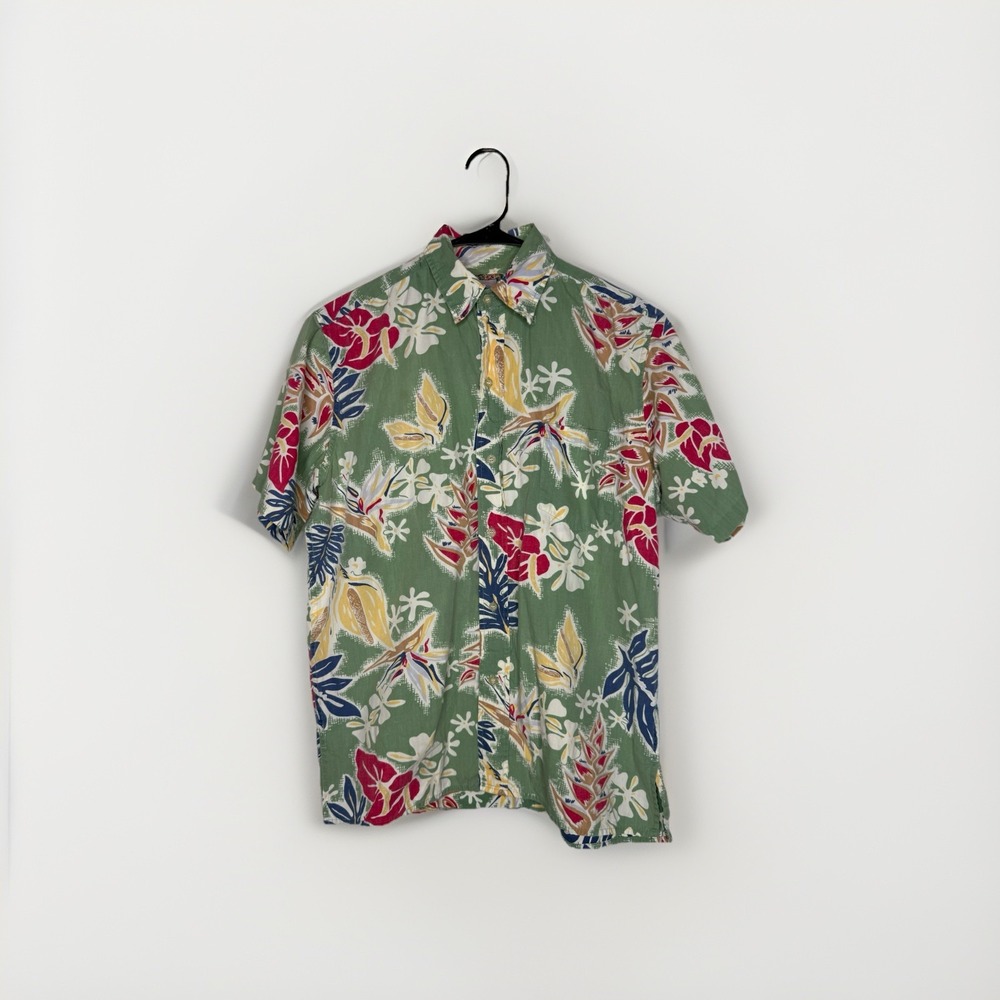 Vtg 90s Reyn Spooner Hawaiian Traditional‎ Commemorative Classics Aloha Shirt S